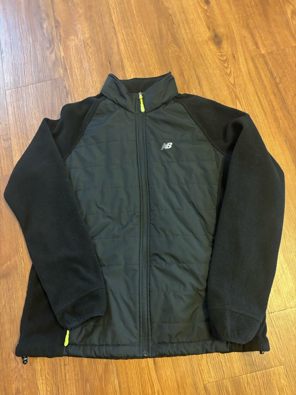 New Balance Full Zip Quilted Soft Shell Polyester Fleece Women’s Jacket Sz XL
